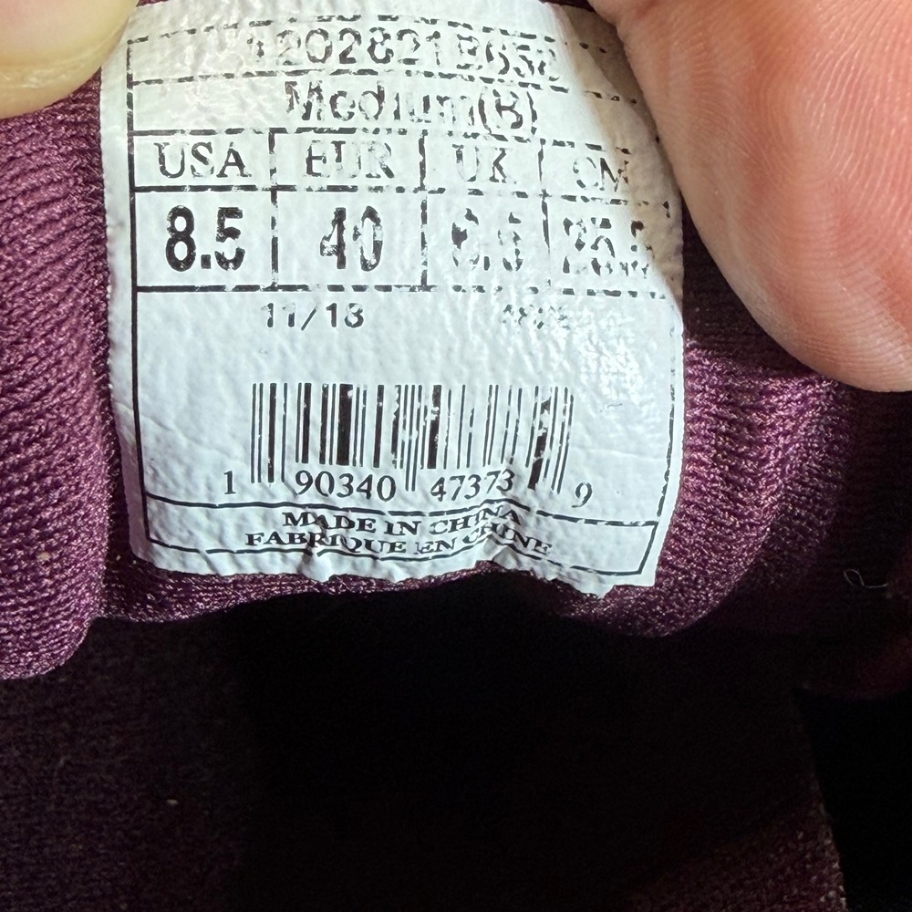 Brooks Ricochet Running Shoes Womens 8.5 B Plum/Silver DNA AMP Athletic Sneakers - Picture 8 of 8